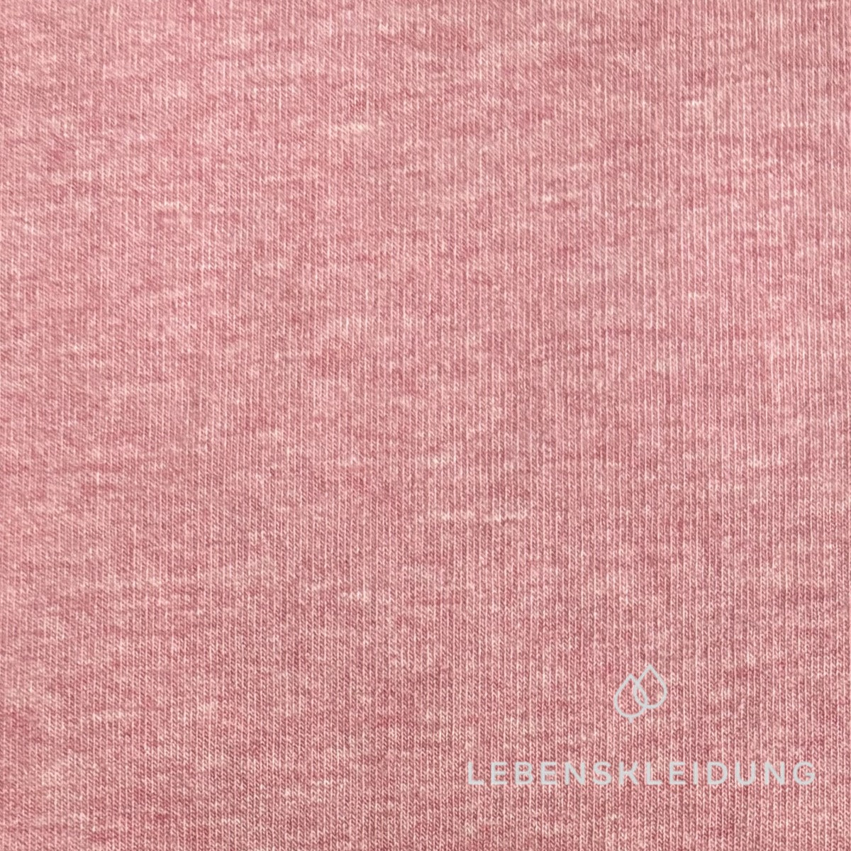 Re-Life Soft Organic Cotton Baby Sweatshirt Fabric, Brushed with Stretch - Raspberry Melange – Close-up
