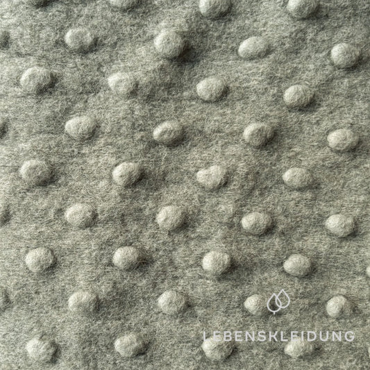 Re-Life Dotted Organic Wool Felt made from Organic Wool and Organic Cotton - Sage – Detail view