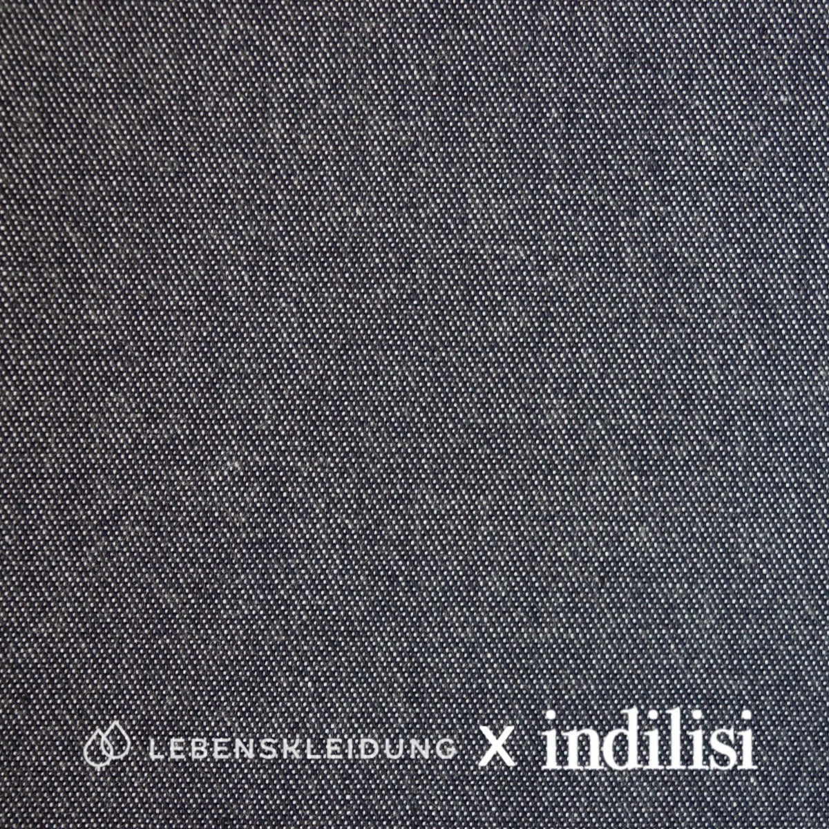 Re-Life Twill - Denim Chambray - Blue Muster – Detailansicht