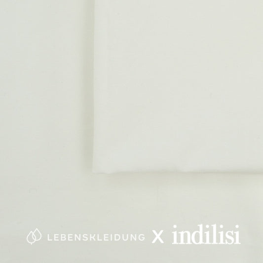 Tissu sergé Re-Life - Blanc – Vue détaillée