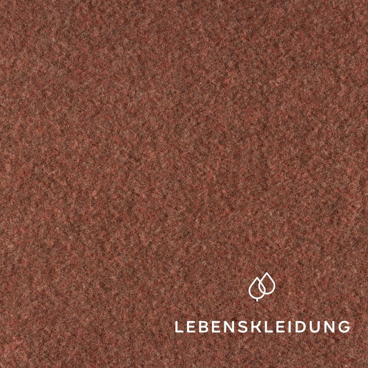 Re-Life Wool Fleece - Cinnamon Melange sample – Detail view