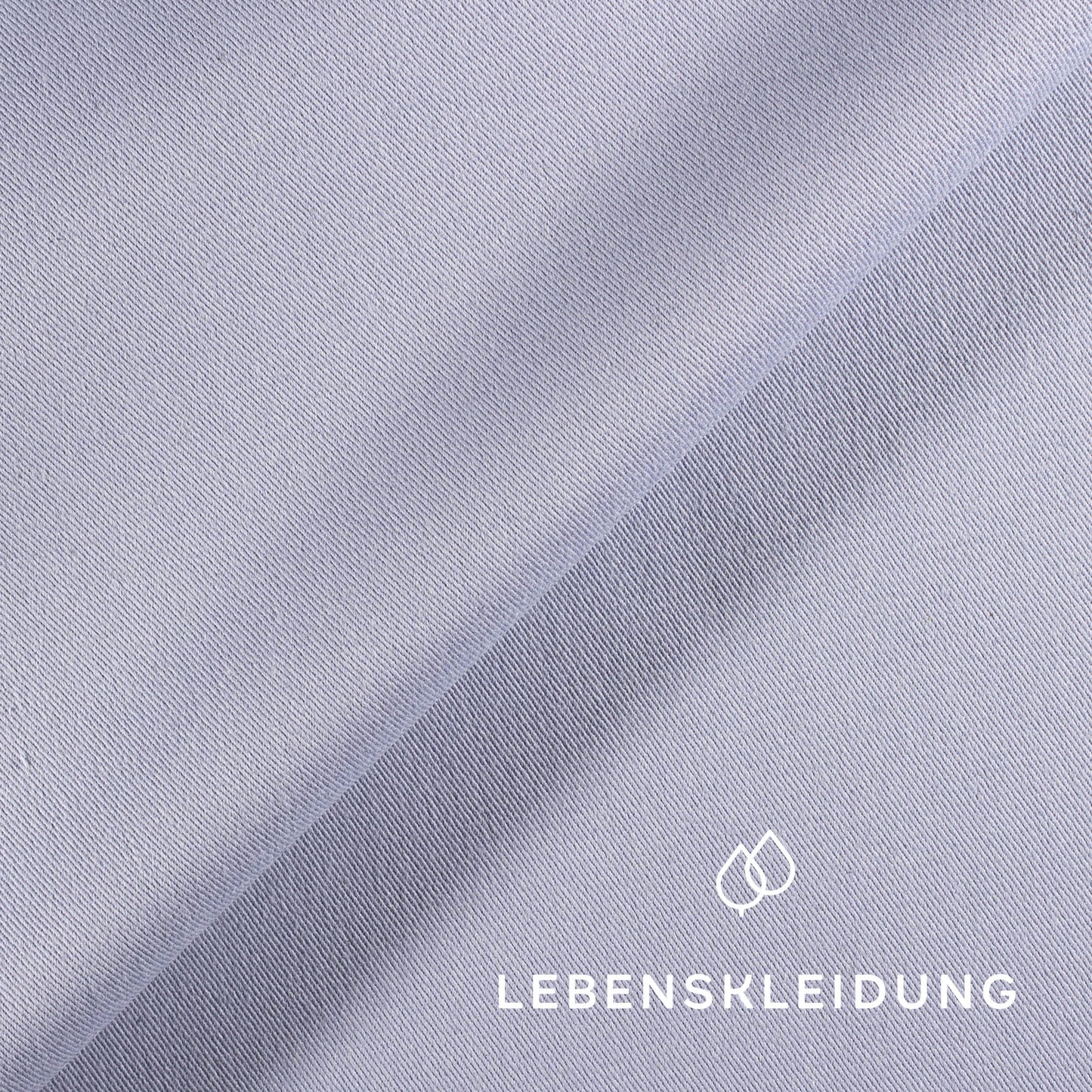 Bio Gabardine Stoff - Light Blue Muster