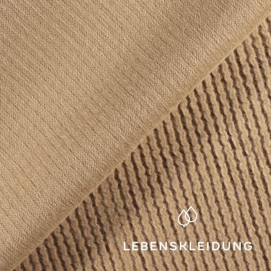 Organic Interlock Fabric - Cream – Detail view