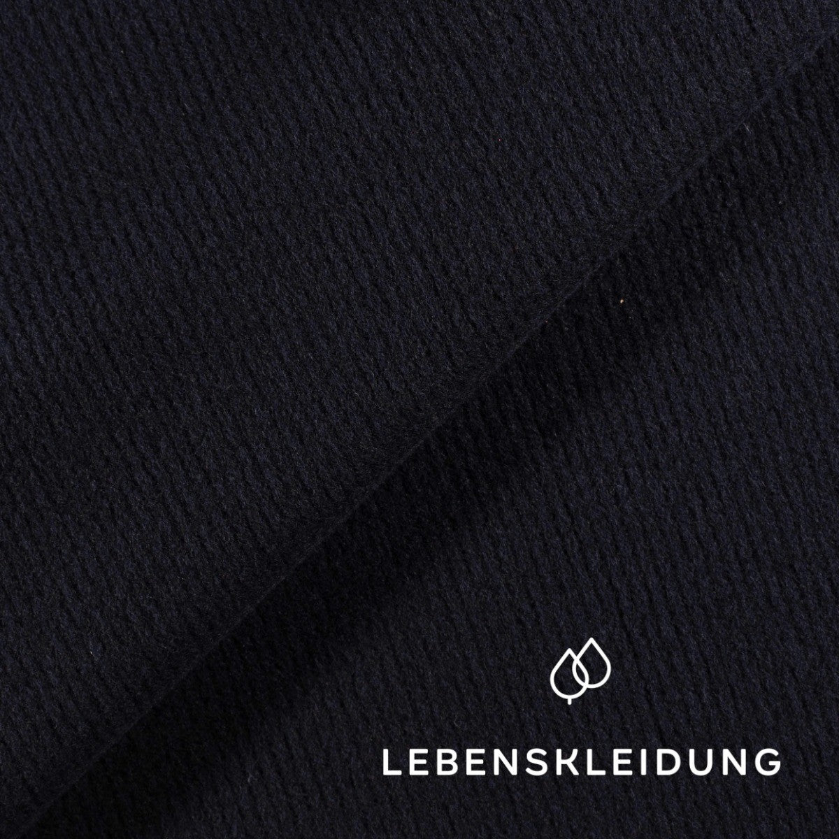 Gabardine de coton biologique - échantillon noir