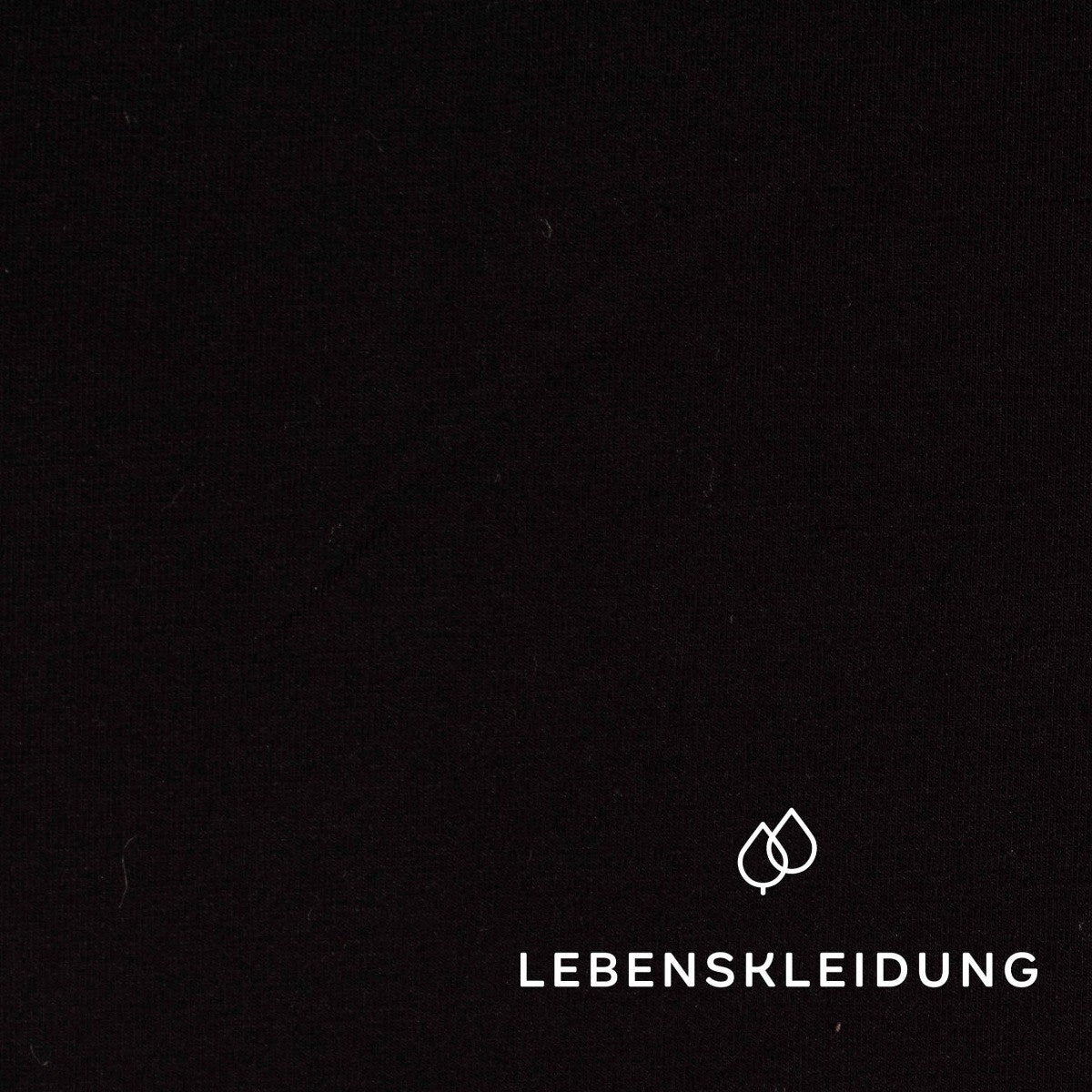 Re-Life Stretch Jersey Fabric - Black sample – Close-up
