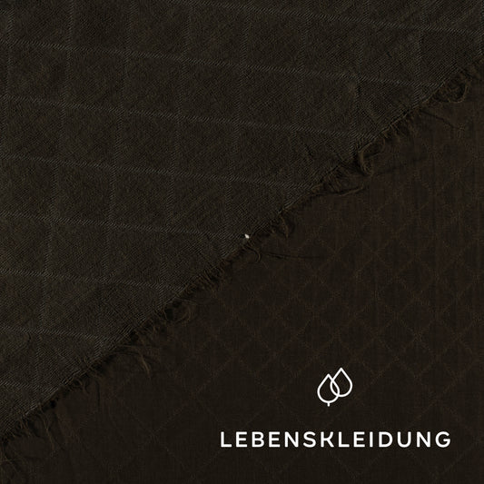 Jacquard Tencel Re-Life - Olive foncé – Vue détaillée