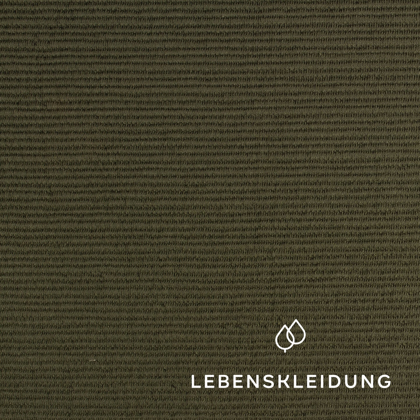 Re-Life Interlock Rib Narrow - Olive – Detail view