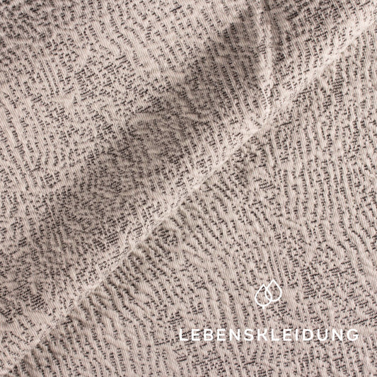 Re-Life Jacquard Relief Waves - Beige sample – Detail view