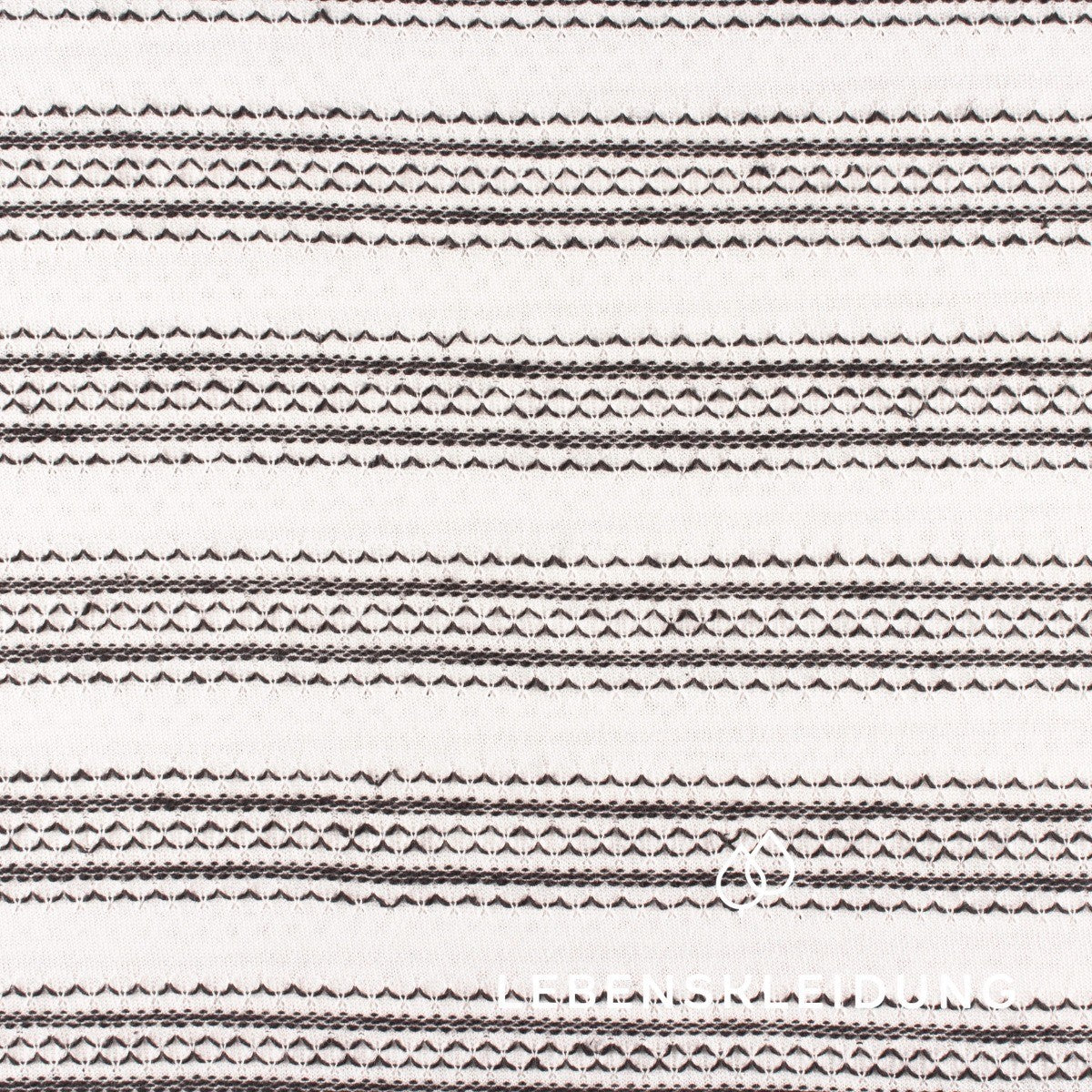 Re-Life Fancy Jersey - Ivory Black – Detail view