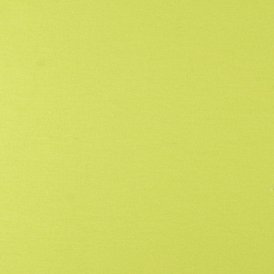 Re-Life Stretch Jersey Stoff - Limette – Detailansicht