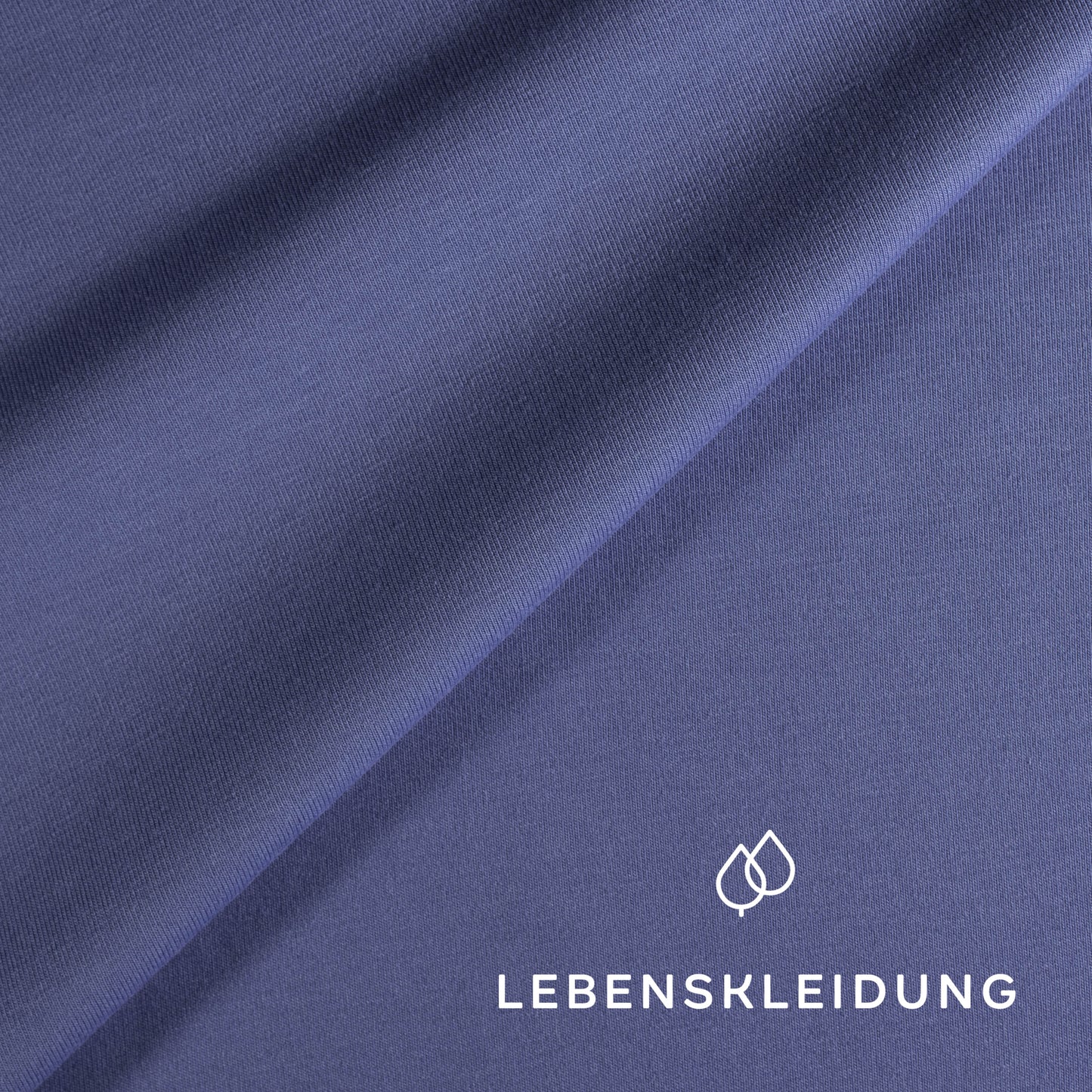 Re-Life Stretch Jersey Stoff - Azur Muster
