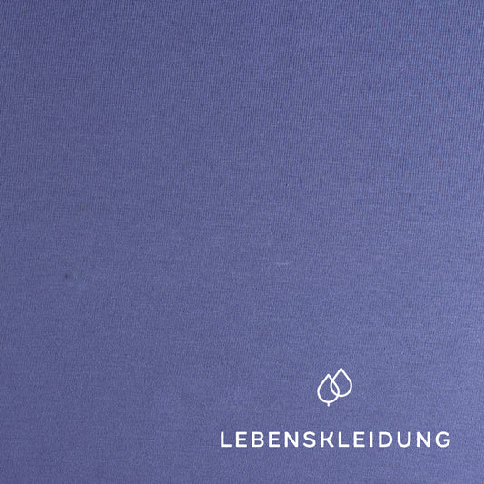 Re-Life Stretch Jersey Stoff - Azur – Detailansicht