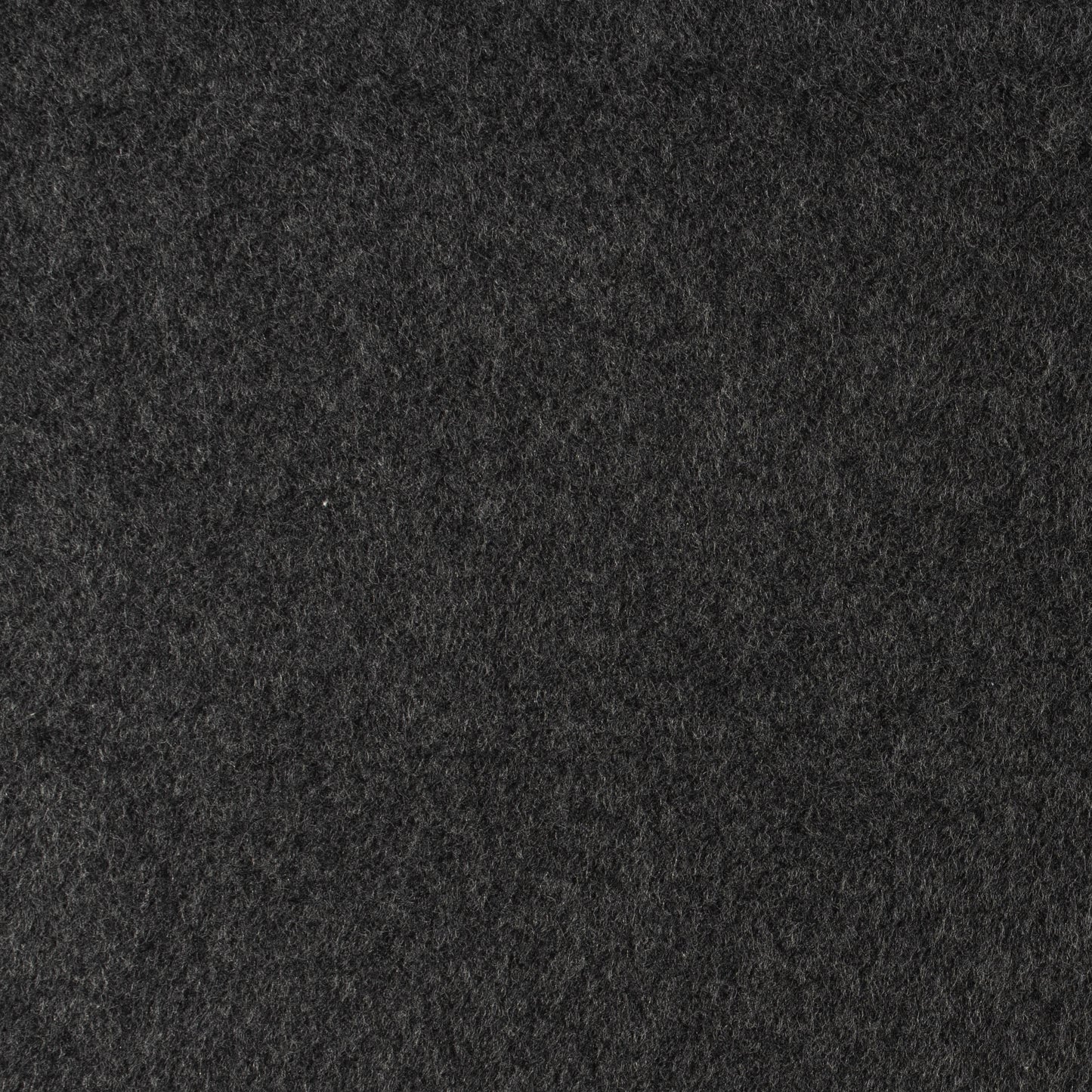Re-Life Fleece Stoff - Schwarz meliert – Detailansicht