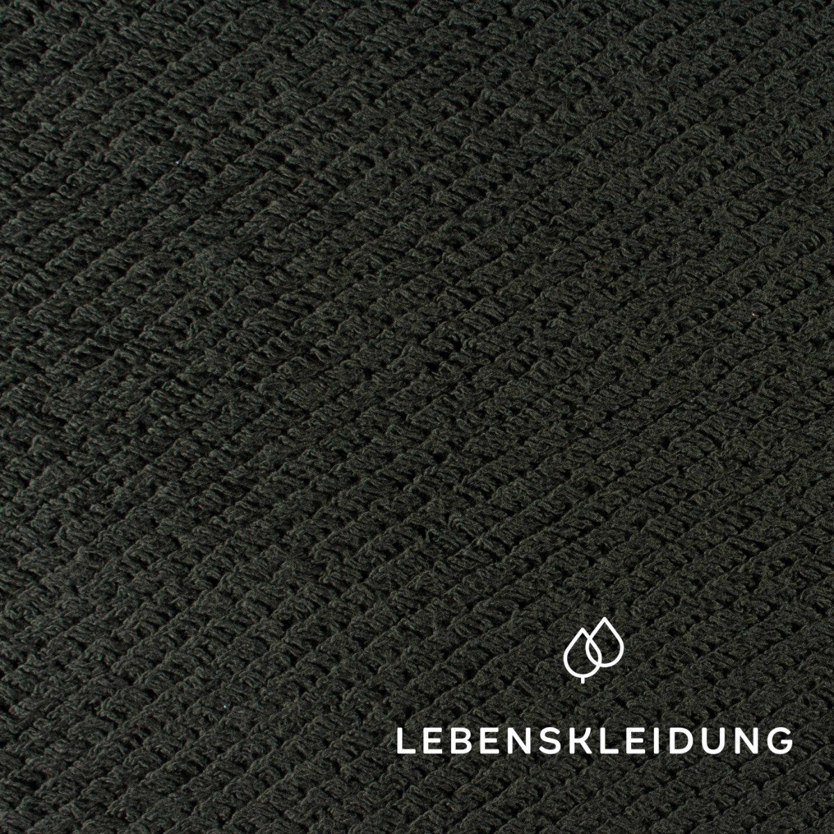 Re-Life Loopy Sweat - Dark Pine sample – Close-up