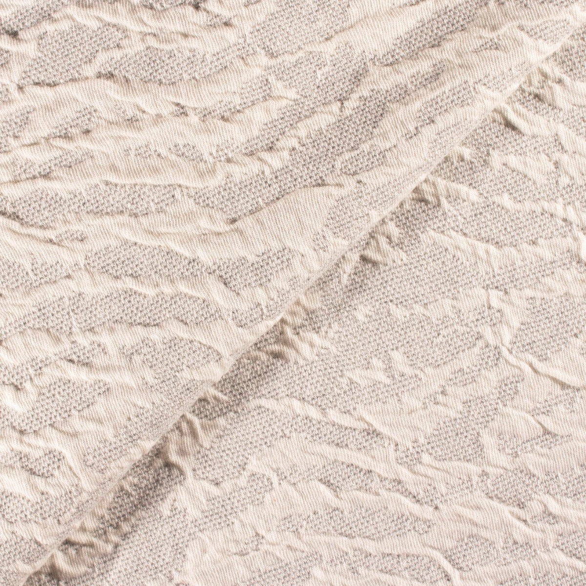 Re-Life Jersey Jacquard - Ecru Muster