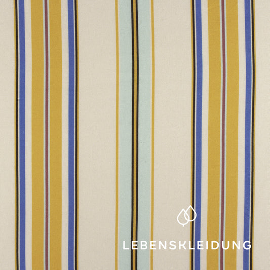 Sergé Tencel Re-Life - Rayures d'été – Vue détaillée