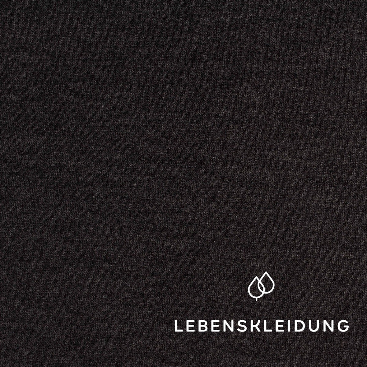 Re-Life Sweat Fabric, Brushed - Anthracite sample – Close-up