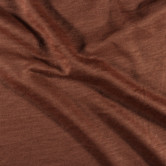 Re-Life Slub Jersey - Rust – Detail view