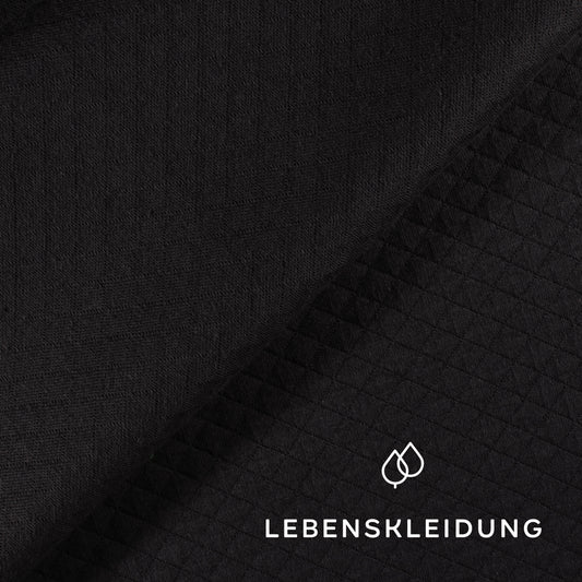 Re-Life Jersey Jacquard - Anthrazit – Detailansicht