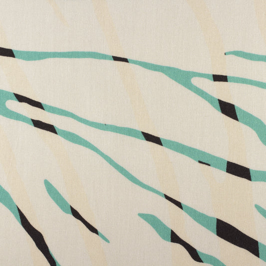 Sergé Tencel Re-Life - Imprimé vert – Vue détaillée