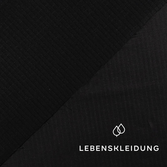 Re-Life Ripstop Gewebe leicht - Black – Detailansicht