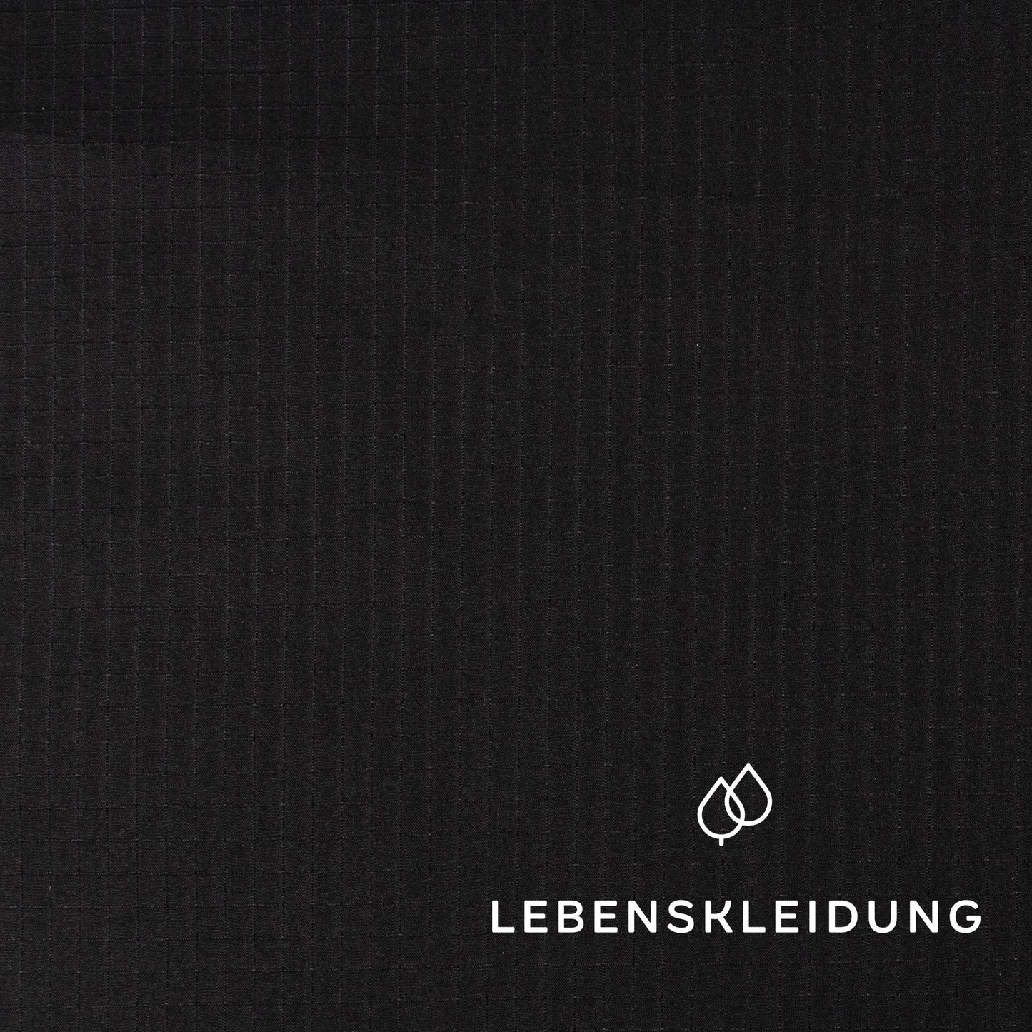 Re-Life Ripstop Gewebe leicht - Black – Nahaufnahme