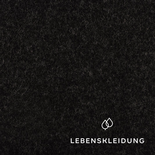 Polaire en laine et coton biologique - Anthracite – Vue détaillée