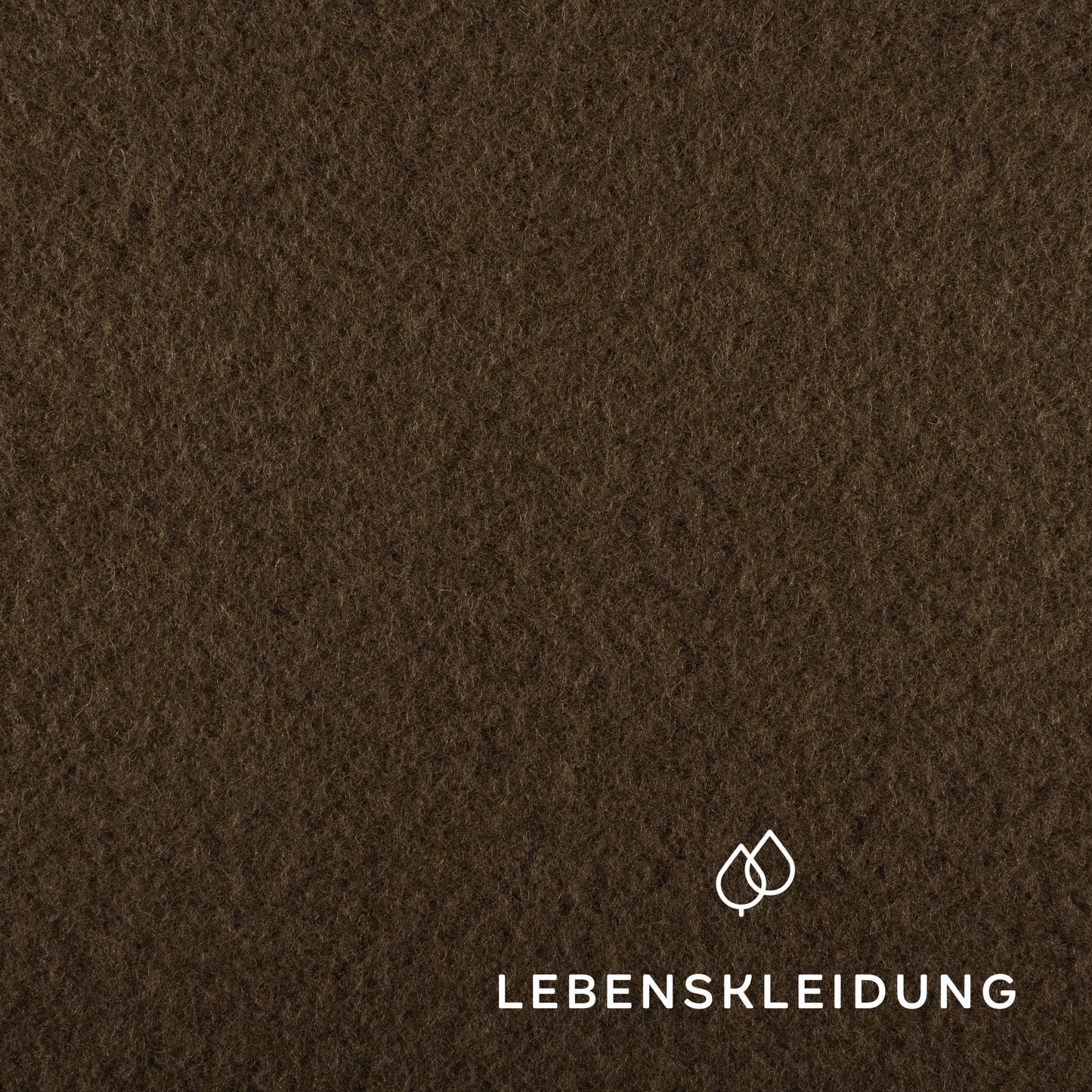 Bio Wollfleece - Braun Muster – Nahaufnahme