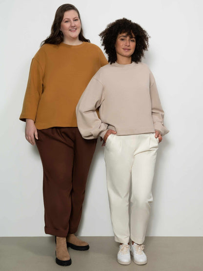 Sewing Pattern Oversized Sweater and Sweat Dress – View 13