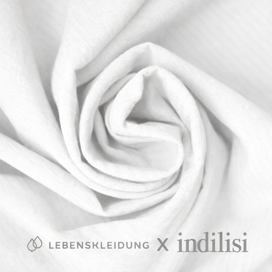 Re-Life Baumwoll Seersucker - White