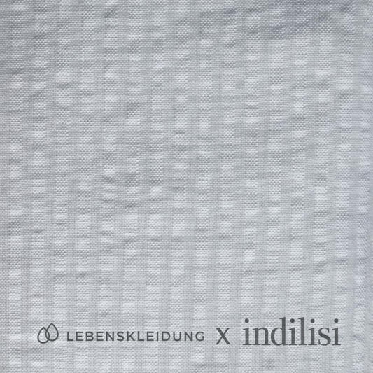 Re-Life Baumwoll Seersucker - White