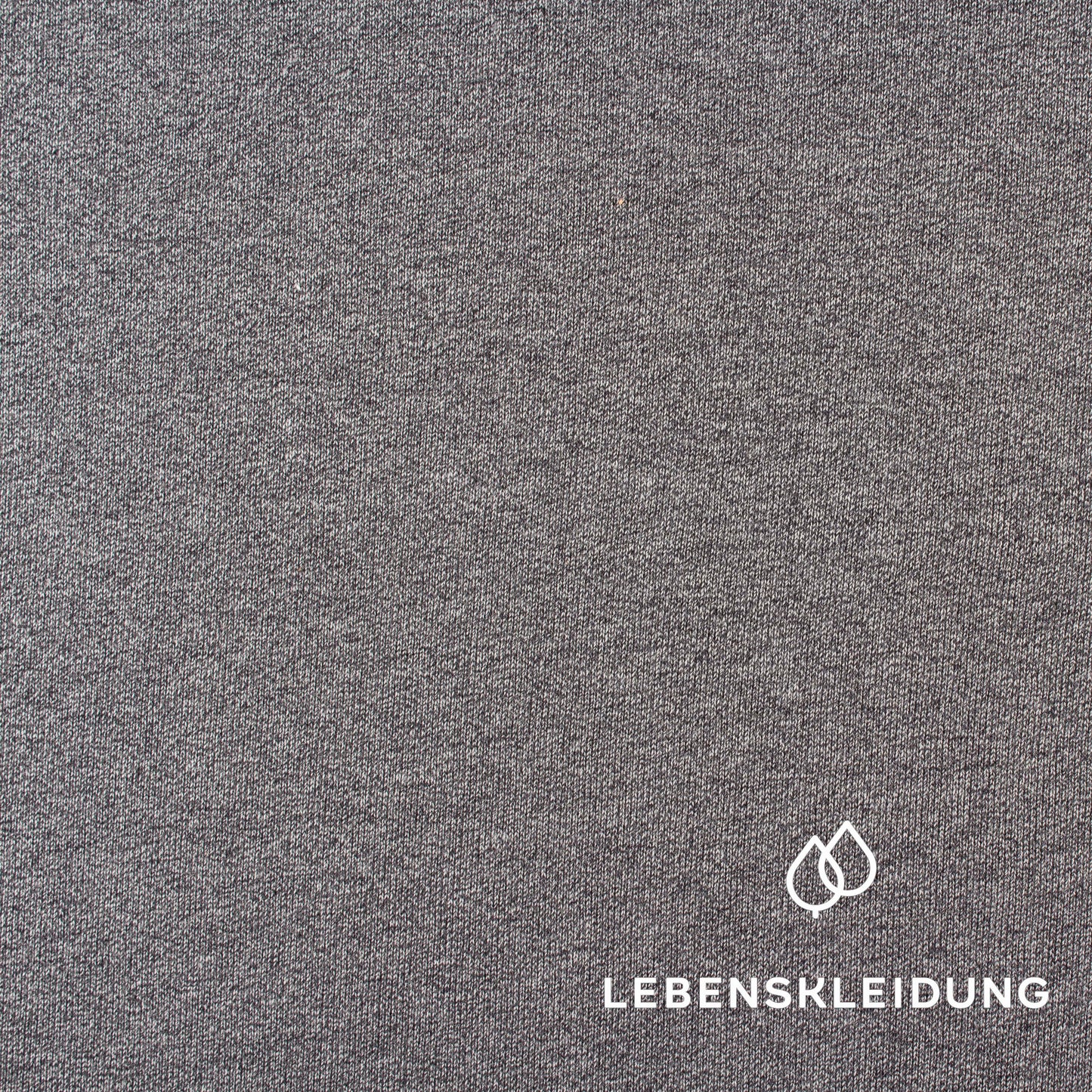 Re-Life Sweat Stoff ungerauht - Salt & Pepper