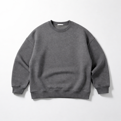 Re-Life Sweat fabric, unbrushed - Salt & Pepper sample