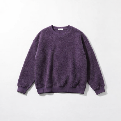 Re-Life Weicher Teddyfleece aus 100% Bio-Baumwolle - Plum