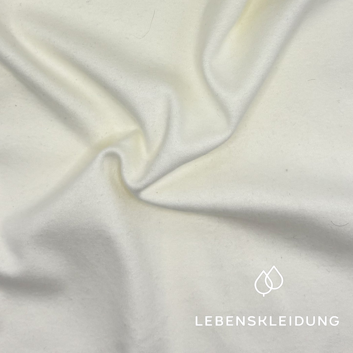 Re-Life Bio Baumwolle Interlock Stoff Creme