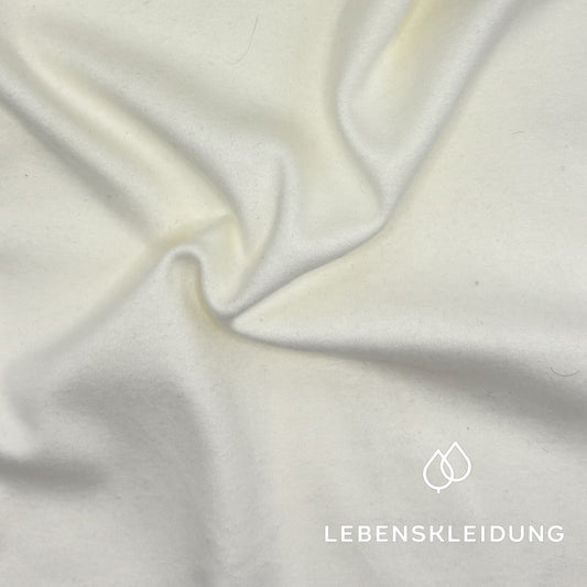 Re-Life Bio Baumwolle Interlock Stoff Creme