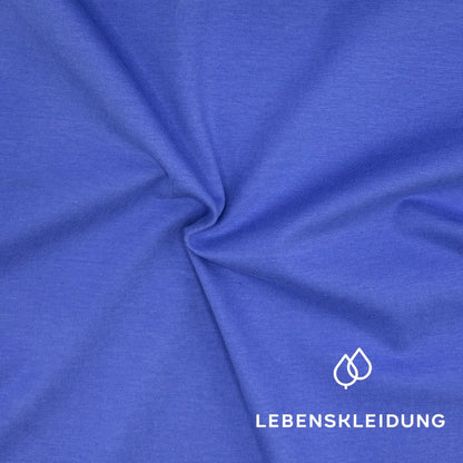 Re-Life Bio Baumwolle Stretch Jersey Stoff Azure Blue