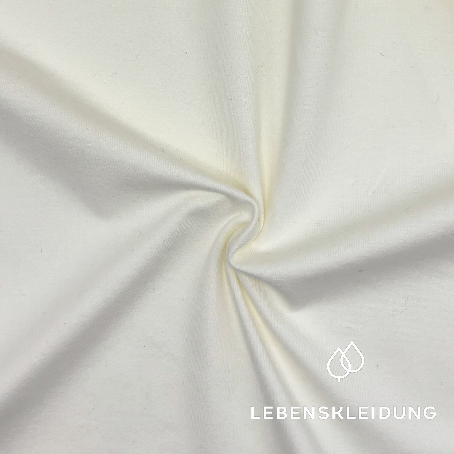 Re-Life Coton biologique Jersey Stretch Tissu Crème
