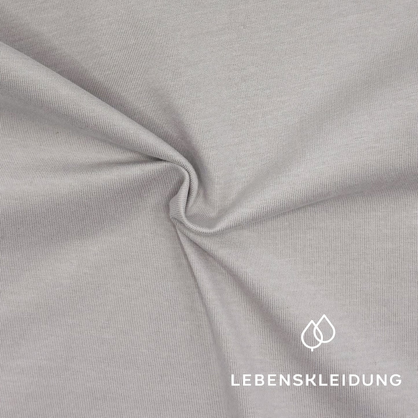 Re-Life Bio Baumwolle Stretch Jersey Stoff Taupe