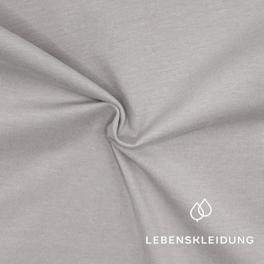 Re-Life Bio Baumwolle Stretch Jersey Stoff Taupe