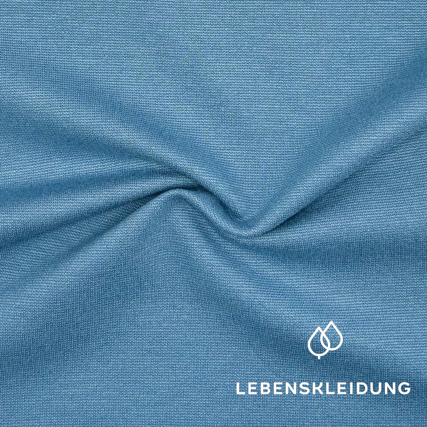Re-Life Performance Interlock Stoff mit Ecovero Graublau