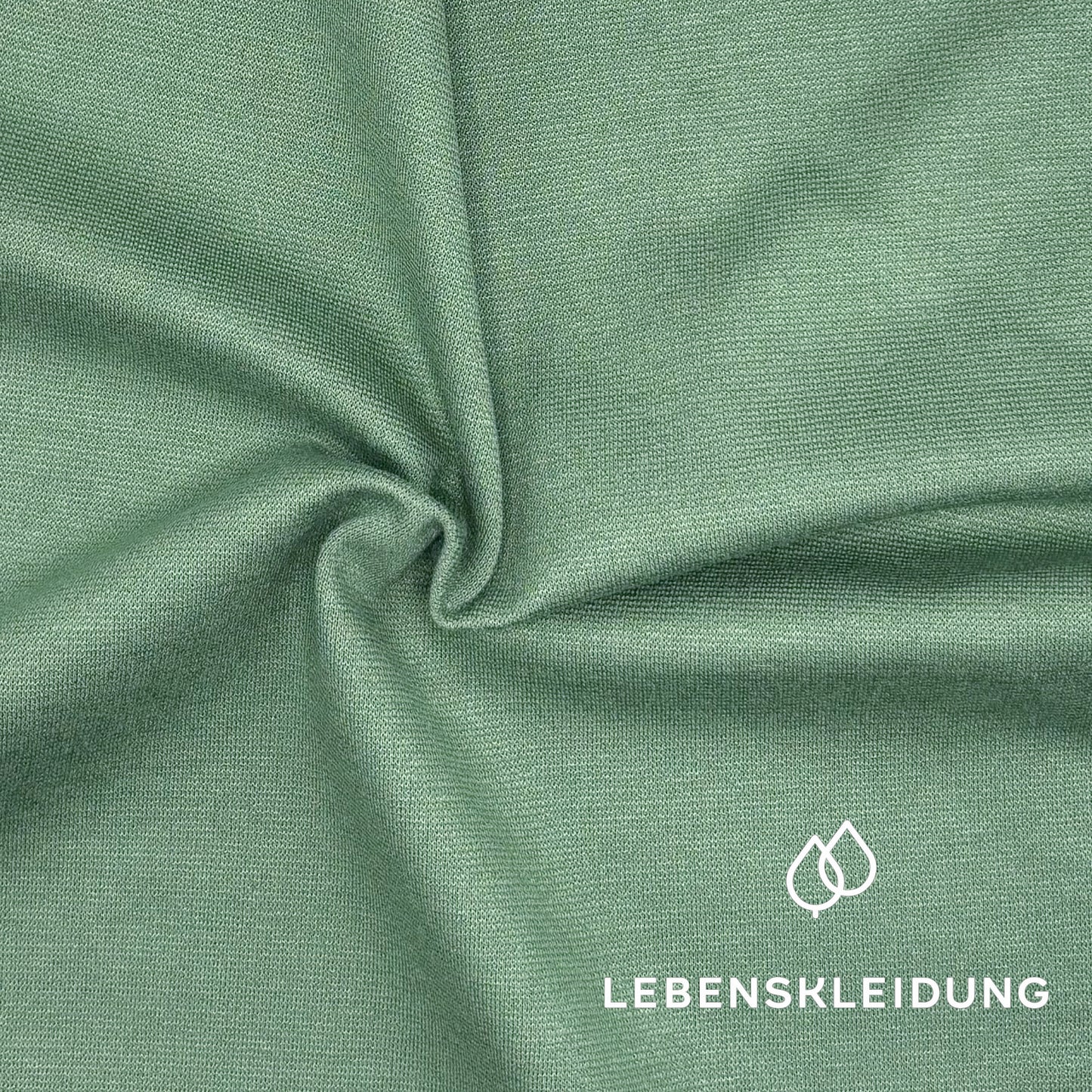 Re-Life Performance Interlock Stoff mit Ecovero Grün