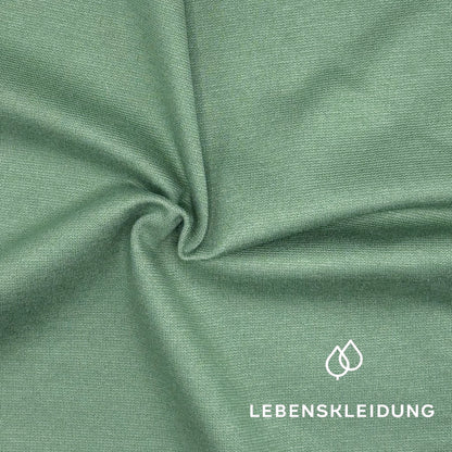 Re-Life Performance Interlock Stoff mit Ecovero Grün