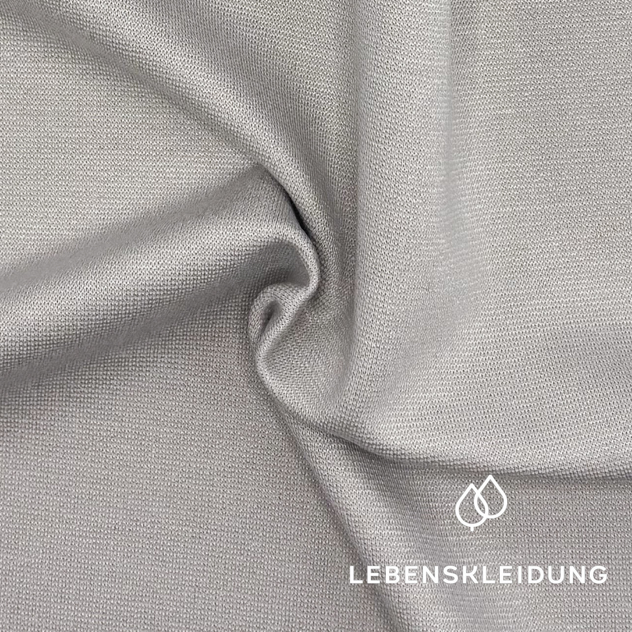 Re-Life Performance Interlock Stoff mit Ecovero Taupe