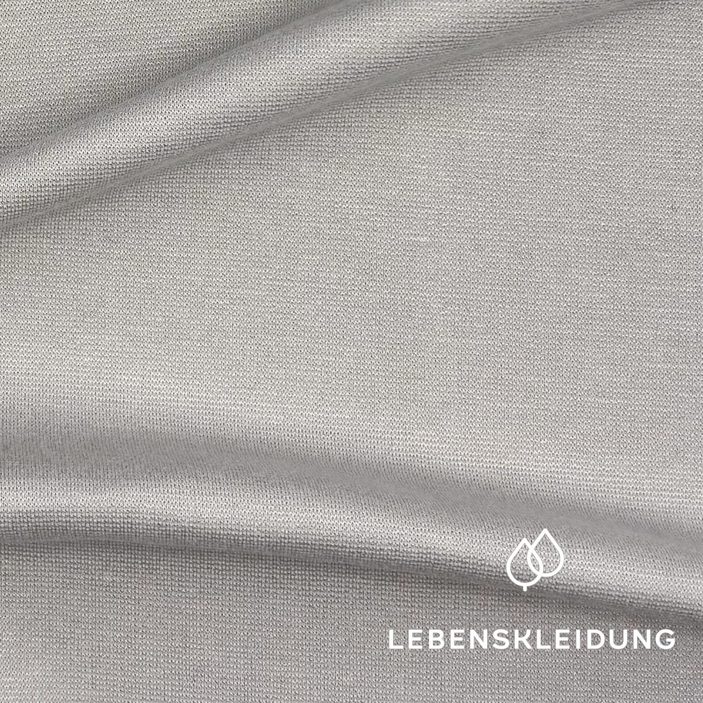 Re-Life Performance Interlock Stoff mit Ecovero Taupe