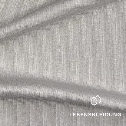 Re-Life Performance Interlock Stoff mit Ecovero Taupe