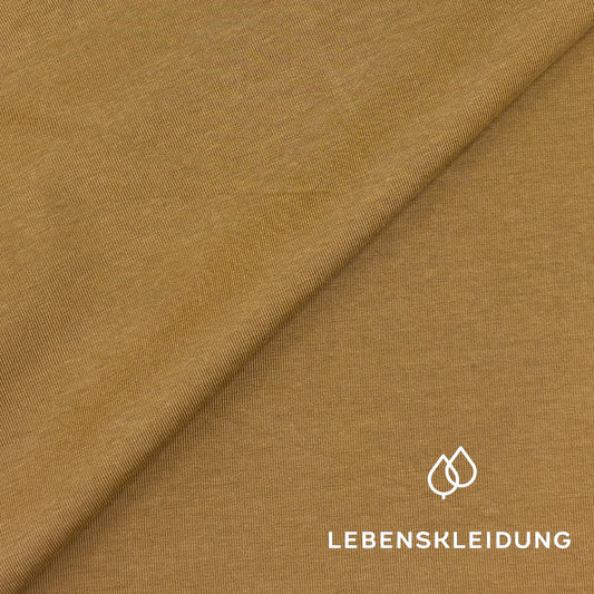 Re-Life Stretch Jersey Stoff Khaki
