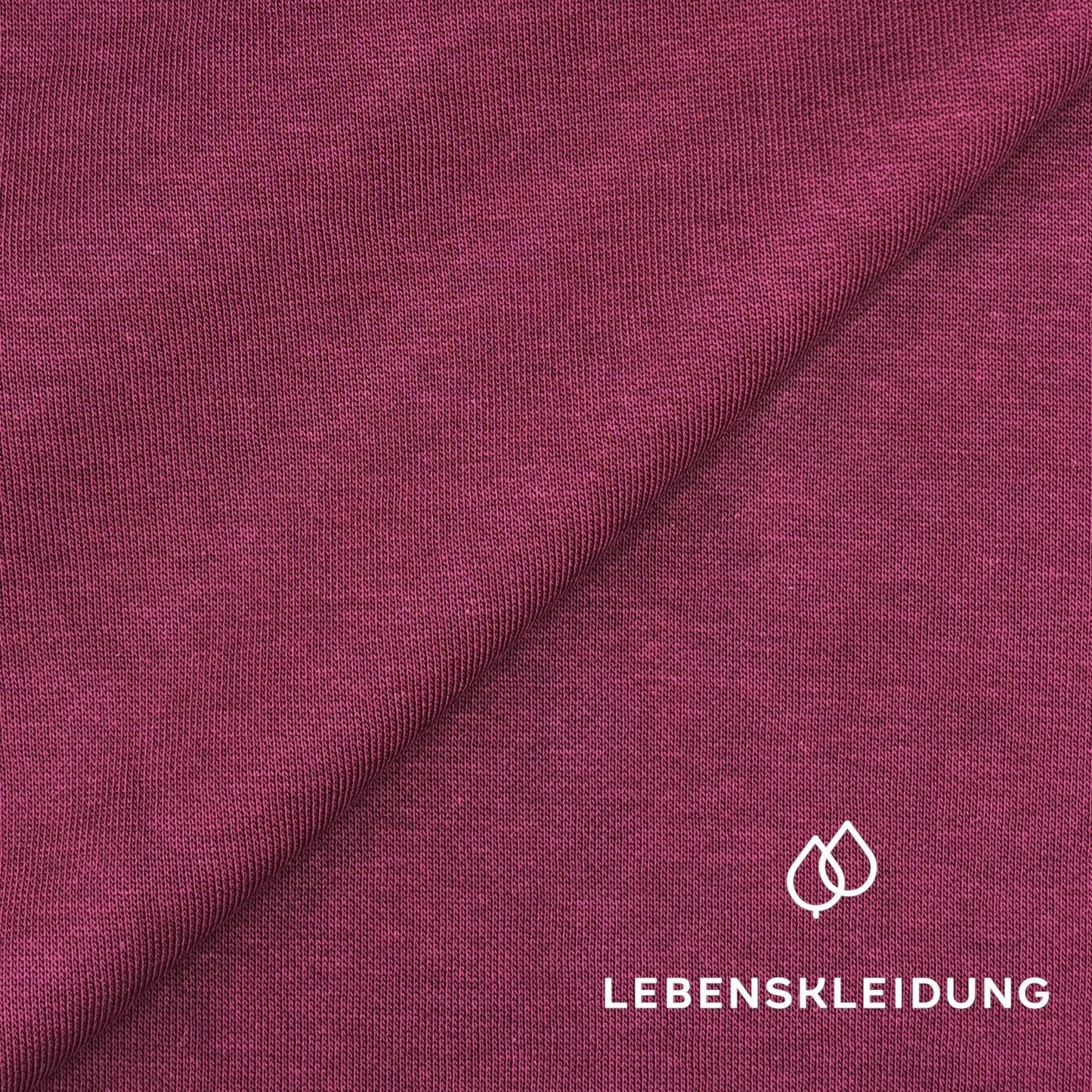 Re-Life Sweatstoff Baumwolle & recyceltes Polyester Merlot