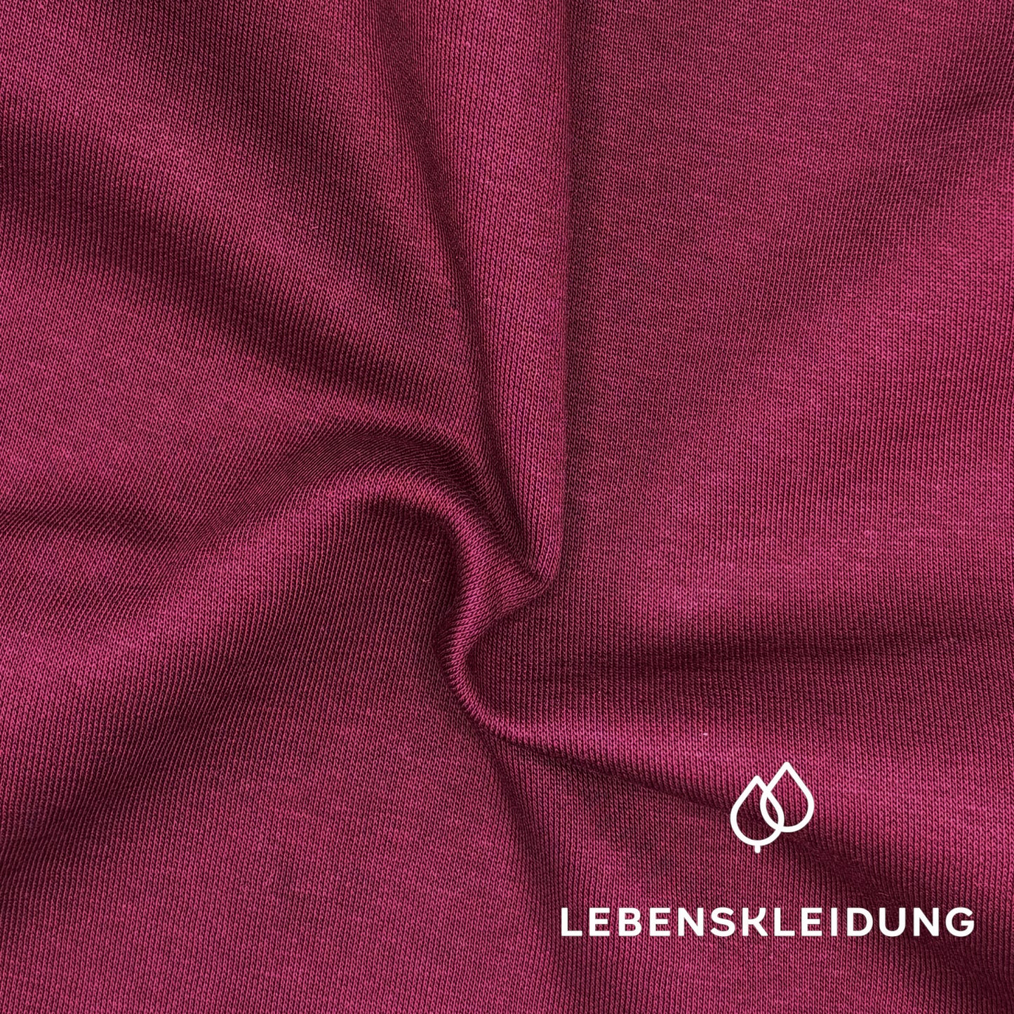 Re-Life Sweatstoff Baumwolle & recyceltes Polyester Merlot