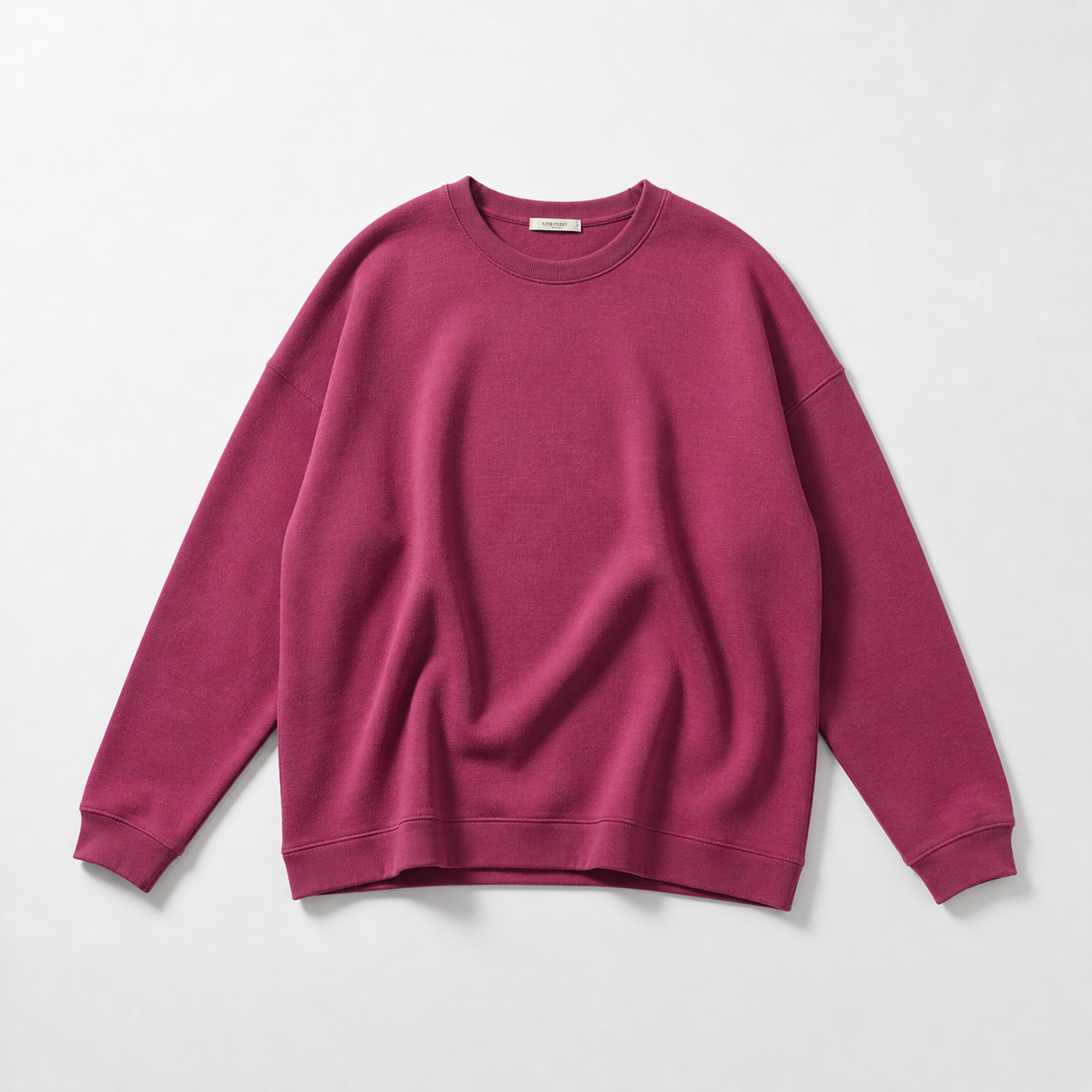 Re-Life Molleton coton & polyester recyclé Merlot